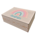 Printed keepsake box with rainbow Printed keepsake box with rainbow