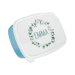Printed snack box with a crown of flowers Printed snack box with a crown of flowers