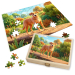 Puzzle of a photo transformed into 3D animation Puzzle of a photo transformed into 3D animation
