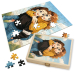Puzzle of a photo transformed into Manga