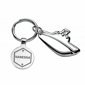 Engraved yacht keyring