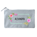 Small cotton pouch � watercolor flowers