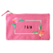 Small cotton pouch � watercolor flowers