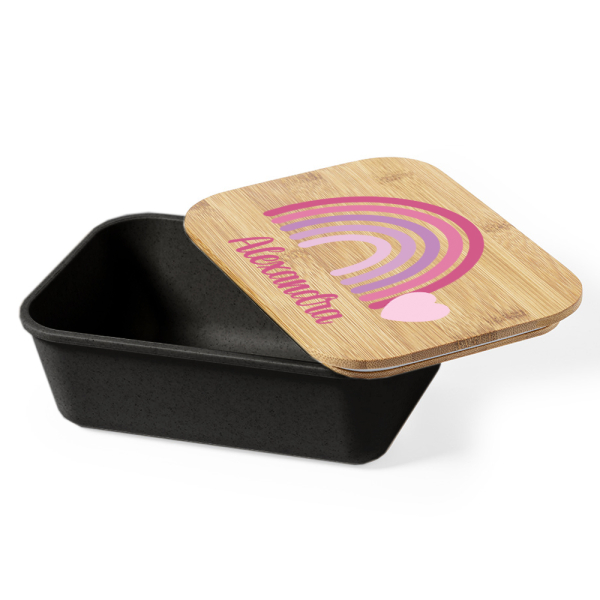 Snack box with rainbow