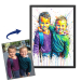 Street art portrait from a photo Street art portrait from a photo