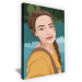 Flat design portrait based on a photo