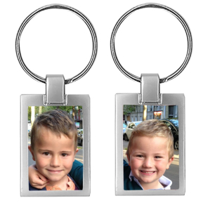 Two-photo key ring
