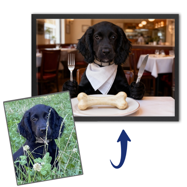Well-behaved animals portrait from a photo