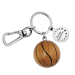 Wooden basketball keyring with personalisation Wooden basketball keyring with personalisation