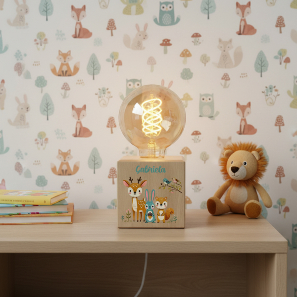 Filament Bulb Lamp Printed Enchanted Forest Filament Bulb Lamp Printed Enchanted Forest