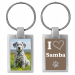 Photo keyring I Love My Pet